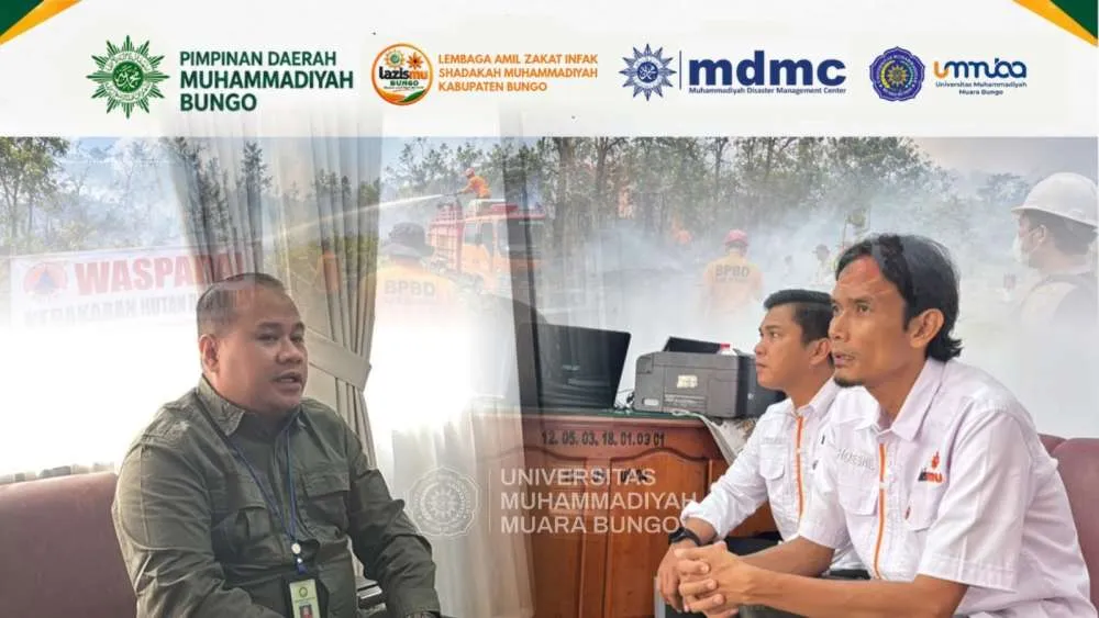 Muhammadiyah Bungo Salurkan Dukungan bagi Satgas BPBD dalam Penanganan Karhutla